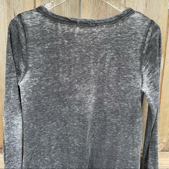 Altar’d State Dress gray tie front pockets small boho distressed - Picture 5 of 8